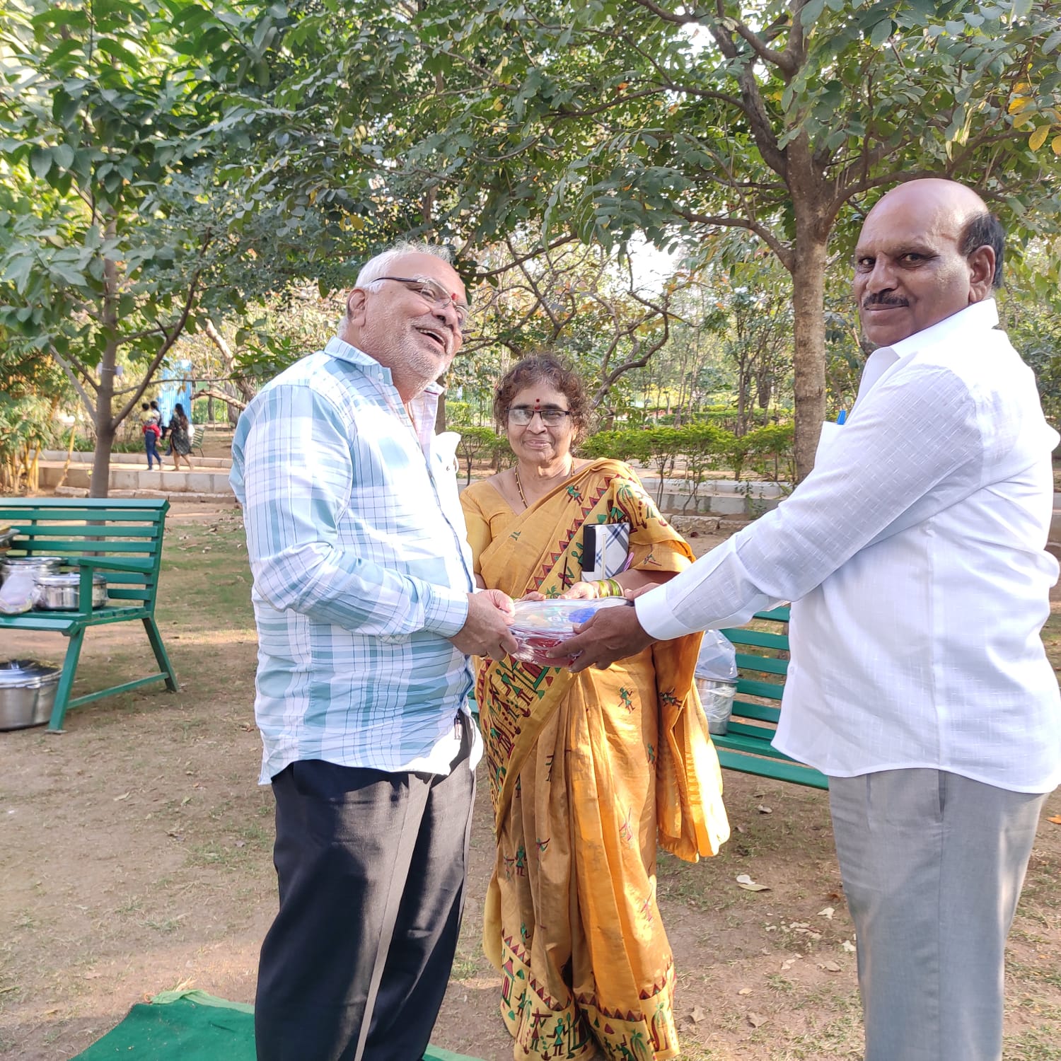 Awarding Prize to the Winner of The Day in Get-Together Party.